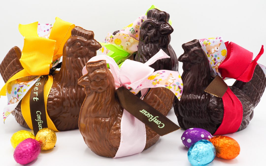 COCOTTES ET CHOCOLATS DE PÂQUES MAISON HUBERT CHOCOLATIER MARSEILLE